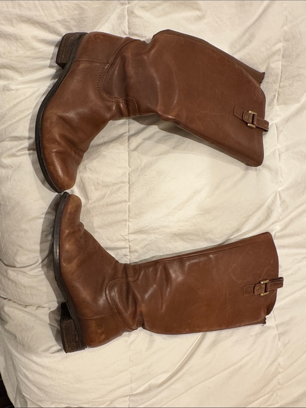 Blondo Brown Leather Knee-High Riding Boots